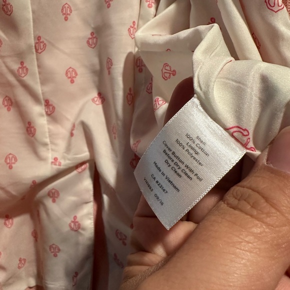 Talbots Plus Size Pink Cotton Blazer Jacket with Gold Buttons Size 18W - Picture 7 of 9